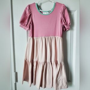 Dot Dot Smile Pink Tiered Dress 5/6
